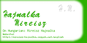 hajnalka mireisz business card